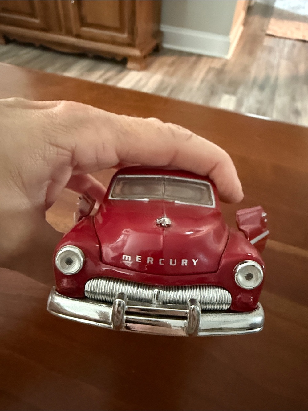 1949 Mercury Red Die-Cast Collectible Car – Classic Vintage Style - Picture 2 of 8